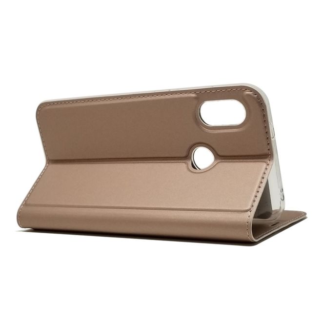 Xiaomi Mi A2 Lite Handy Hülle - Classic Leder Bookcover Series - rosegold
