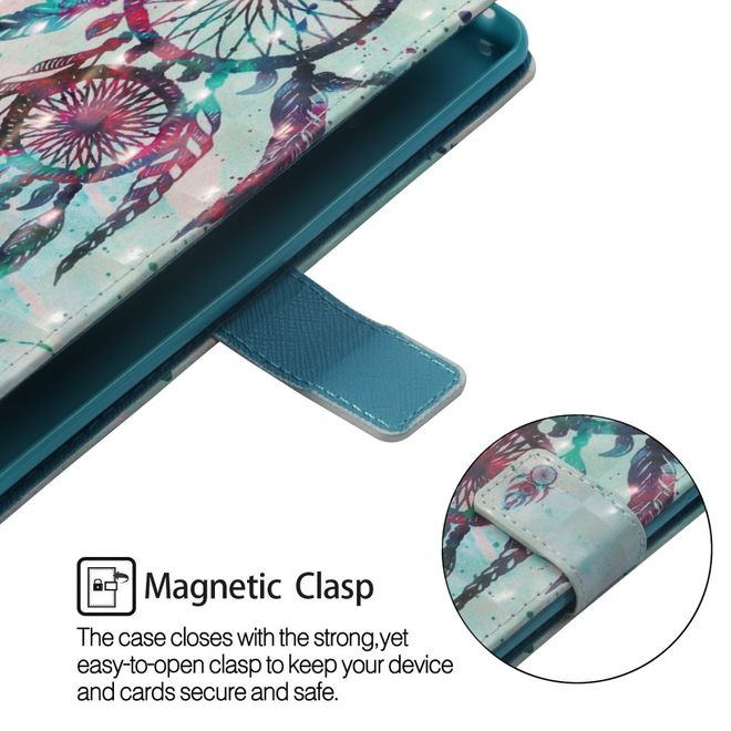 Xiaomi Mi A2 Lite Handyhülle - Cover aus Leder - Feder Traumfänger