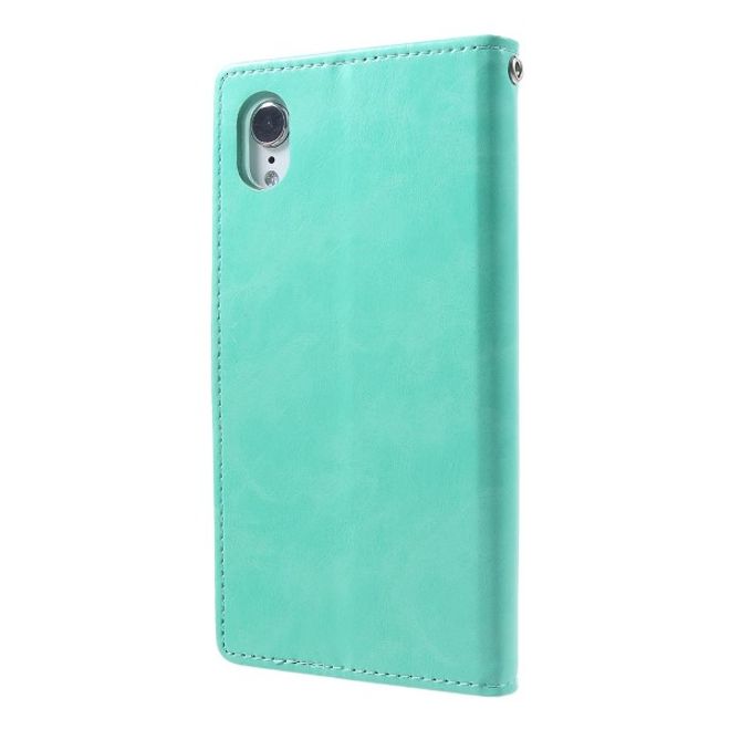 Goospery - iPhone XR Hülle - Handy Bookcover - Bluemoon Diary Series - mint