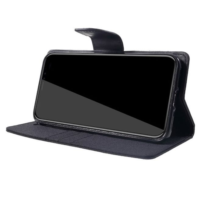 Goospery - iPhone XS Max Hülle - Handy Bookcover - Canvas Diary Series - schwarz