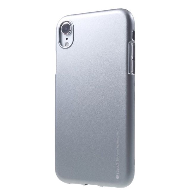 Goospery - iPhone XR Handy Hülle - TPU Soft Case - i Jelly Metal Series - grau