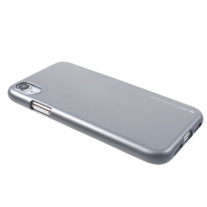 Goospery - iPhone XR Handy Hülle - TPU Soft Case - i Jelly Metal Series - grau