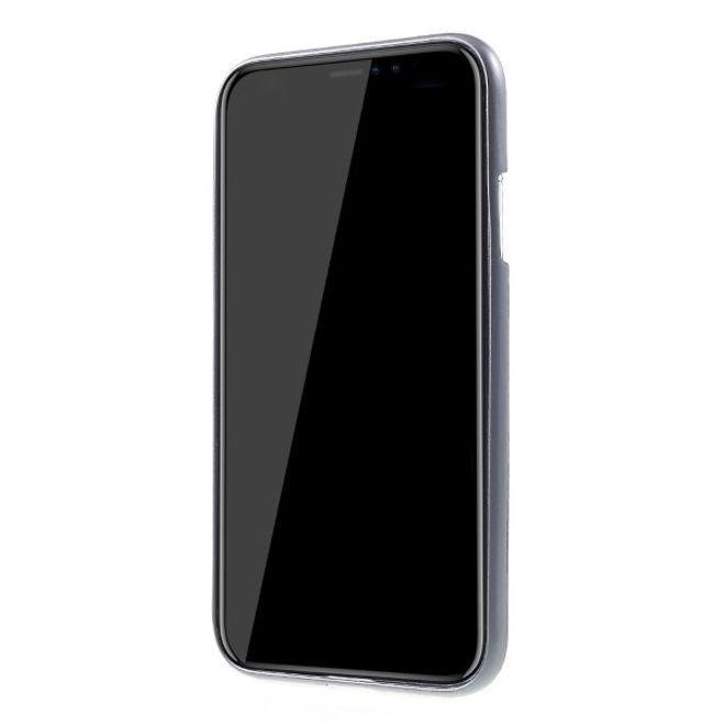 Goospery - iPhone XR Handy Hülle - TPU Soft Case - i Jelly Metal Series - grau
