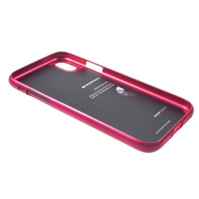 Goospery - iPhone XR Handy Hülle - TPU Soft Case - i Jelly Metal Series - pink