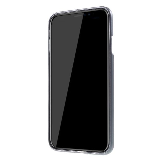 Goospery - iPhone XS Max Handy Hülle - TPU Soft Case - i Jelly Metal Series - grau