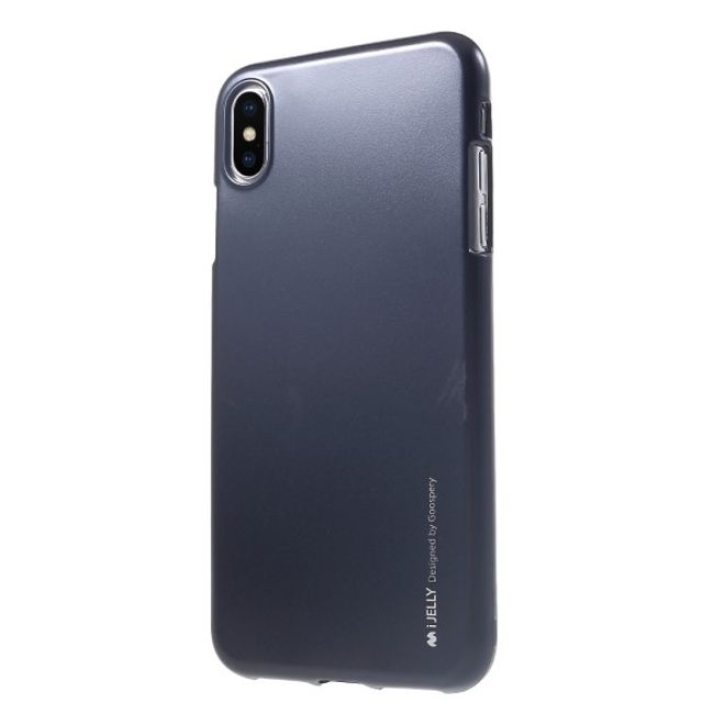 Goospery - iPhone XS Max Handy Hülle - TPU Soft Case - i Jelly Metal Series - navy