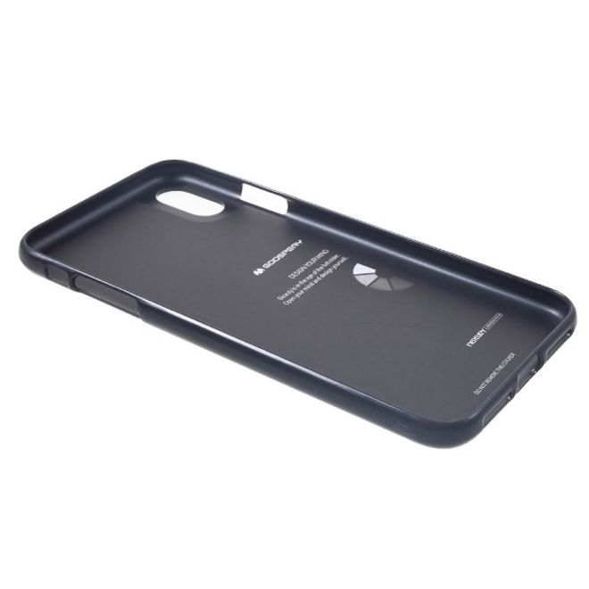 Goospery - iPhone XS Max Handy Hülle - TPU Soft Case - i Jelly Metal Series - navy