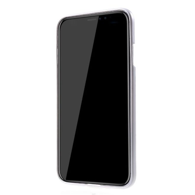 Goospery - iPhone XS Max Handy Hülle - TPU Soft Case - i Jelly Metal Series - silber