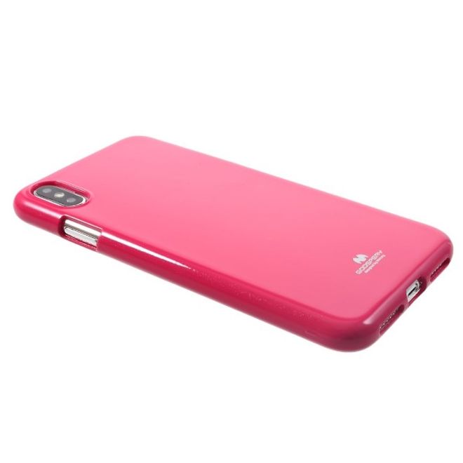 Goospery - iPhone XS Max Handy Hülle - TPU Soft Case - Pearl Jelly Series - pink