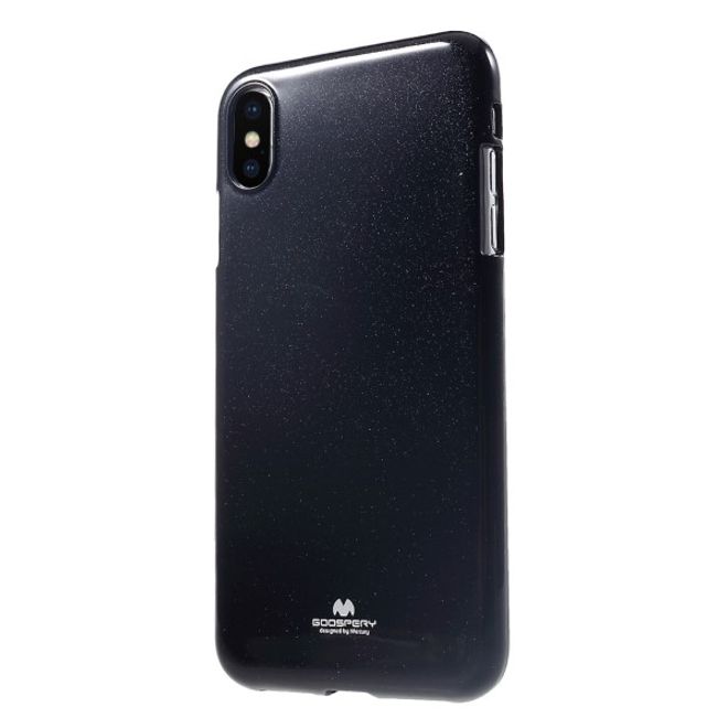 Goospery - iPhone XS Max Handy Hülle - TPU Soft Case - Pearl Jelly Series - schwarz