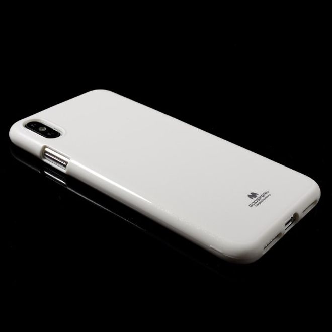 Goospery - iPhone XS Max Handy Hülle - TPU Soft Case - Pearl Jelly Series - weiss