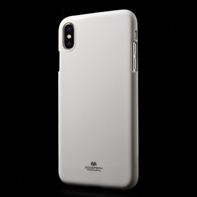 Goospery - iPhone XS Max Handy Hülle - TPU Soft Case - Pearl Jelly Series - weiss
