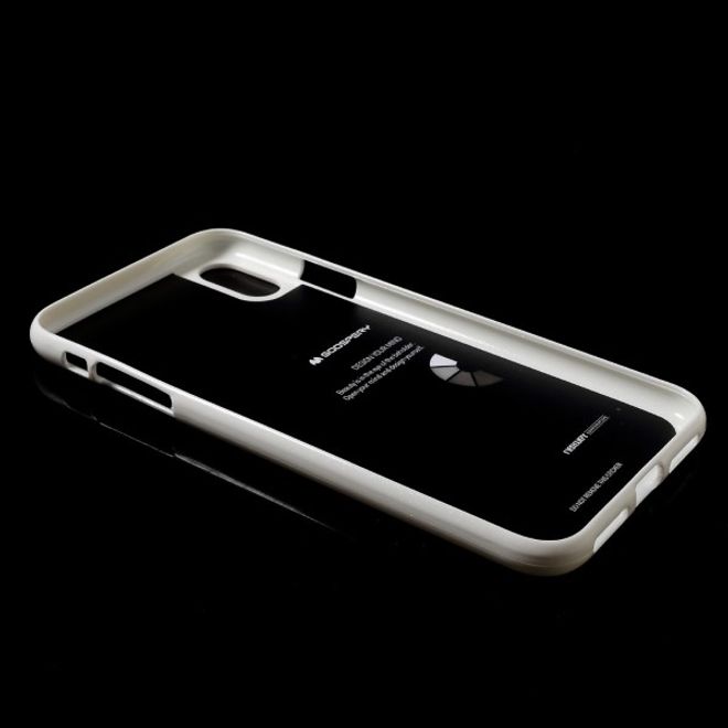 Goospery - iPhone XS Max Handy Hülle - TPU Soft Case - Pearl Jelly Series - weiss