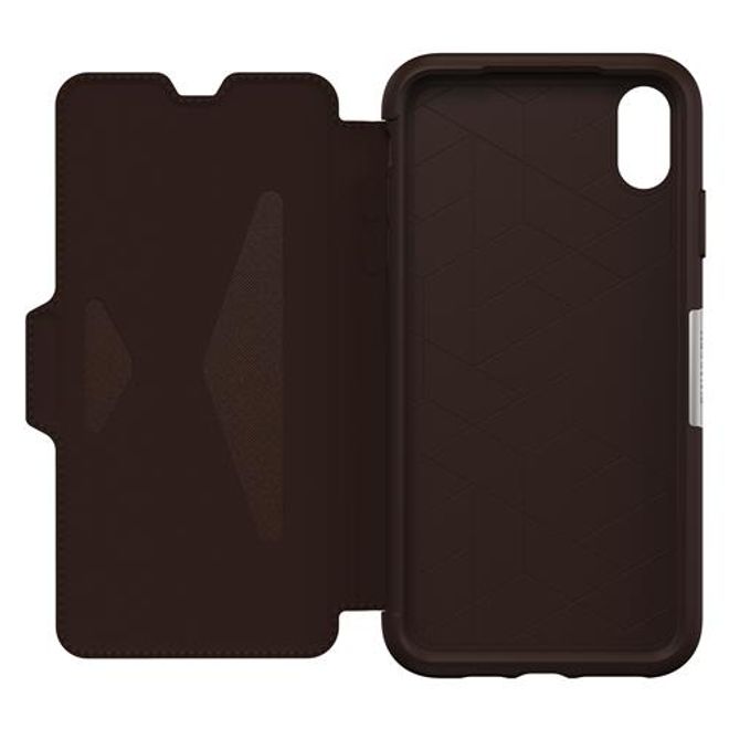 Otterbox - iPhone XS Max Hülle - Outdoor Book-Cover Strada - espresso