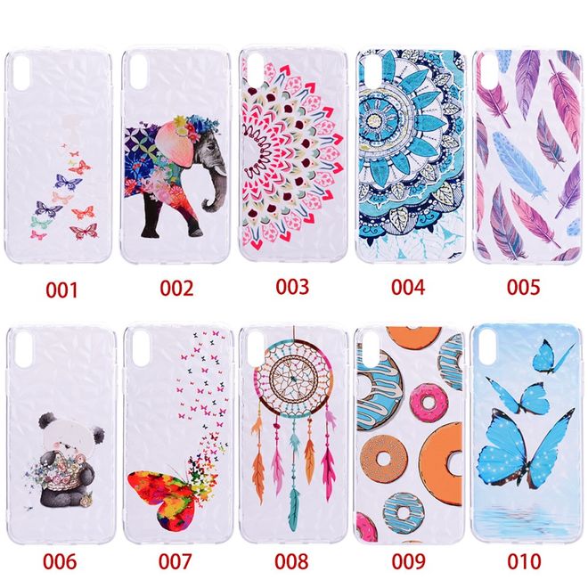 iPhone XS Max Handy Hülle - TPU Softcase - Blumenmuster