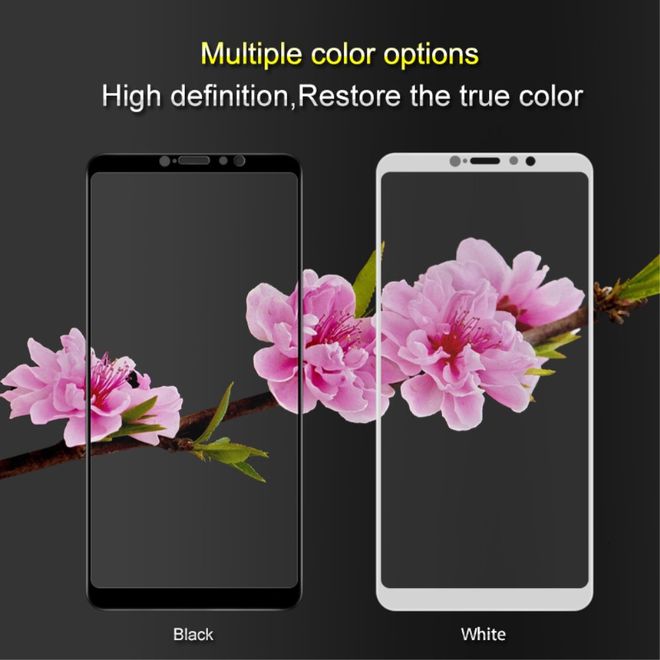 Imak - Xiaomi Mi Max 3 Schutzglas Displayschutz - Pro+ Series - Panzer Glas - weiss