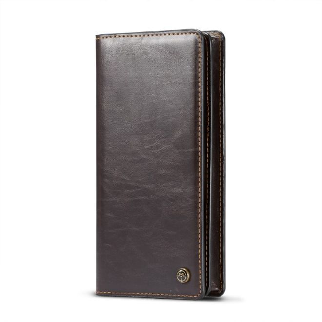 Caseme - Universelle Handy Portemonnaie Etui Tasche - aus Leder - für 4-6.5 Zoll Smartphones - braun