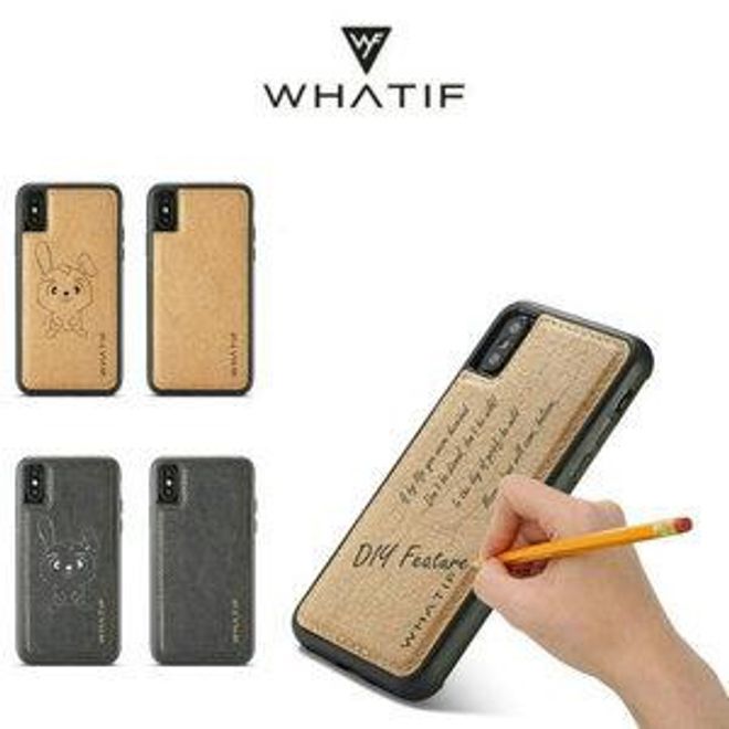 Caseme - iPhone XS / X Handyhülle - Hardcover aus Plastik - Do it Yourself - braun