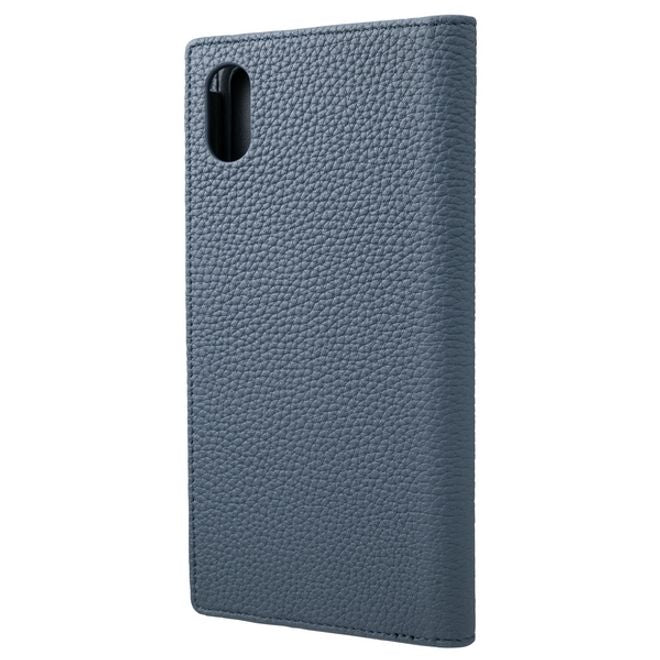 GRAMAS - iPhone XS Max Hülle aus deutschem Premium Echtleder handgefertigt - navy