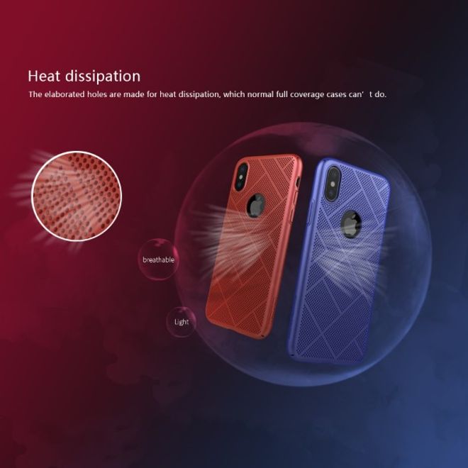Nillkin - iPhone XS / X Handyhülle - Case aus Plastik - Air Case Series - rot