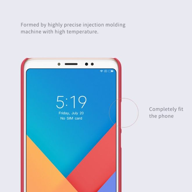 Nillkin - Xiaomi Mi Max 3 Hülle - Plastik Case - Super Frosted Shield Series - rot