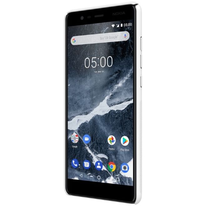 Nillkin - Nokia 5.1 Hülle - Plastik Case - Super Frosted Shield Series - weiss