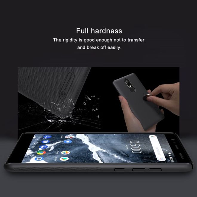 Nillkin - Nokia 5.1 Hülle - Plastik Case - Super Frosted Shield Series - weiss