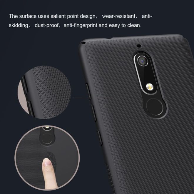 Nillkin - Nokia 5.1 Hülle - Plastik Case - Super Frosted Shield Series - weiss