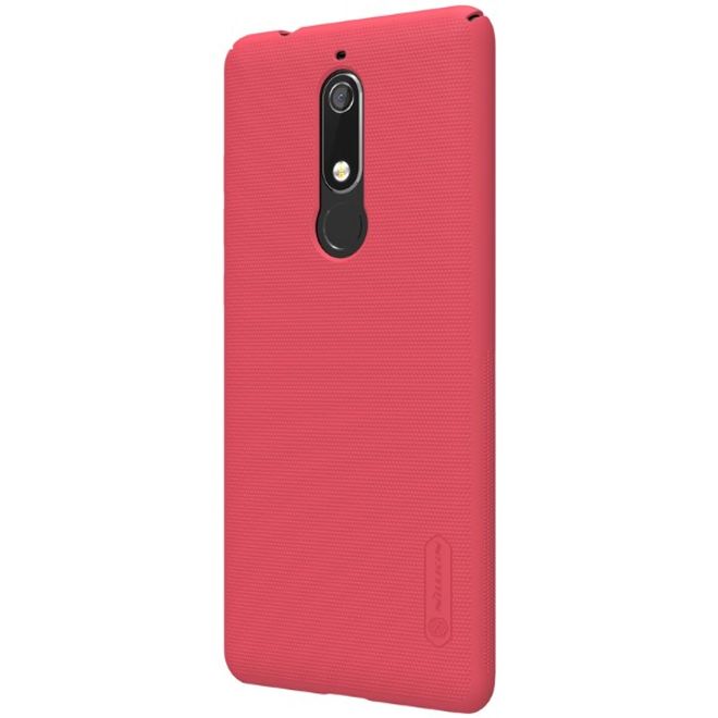 Nillkin - Nokia 5.1 Hülle - Plastik Case - Super Frosted Shield Series - rot
