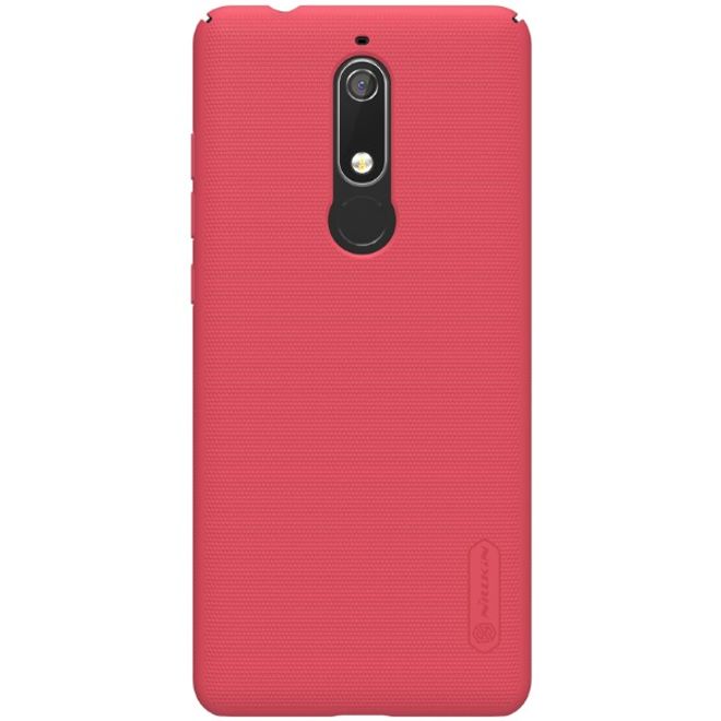 Nillkin - Nokia 5.1 Hülle - Plastik Case - Super Frosted Shield Series - rot