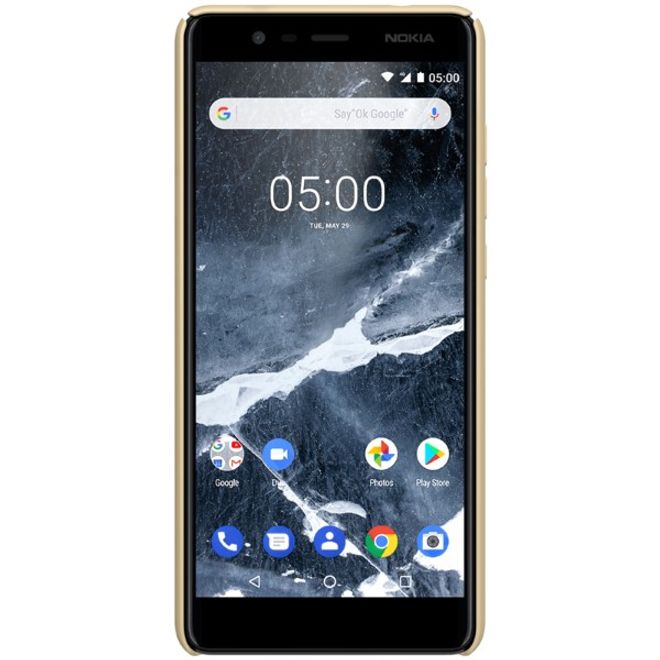 Nillkin - Nokia 5.1 Hülle - Plastik Case - Super Frosted Shield Series - gold