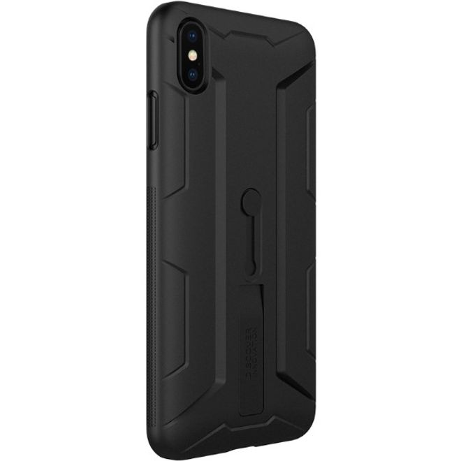 Nillkin - iPhone XS Max Handyhülle - Case aus Plastik - mit Fingerhalterung - Grip Series - schwarz