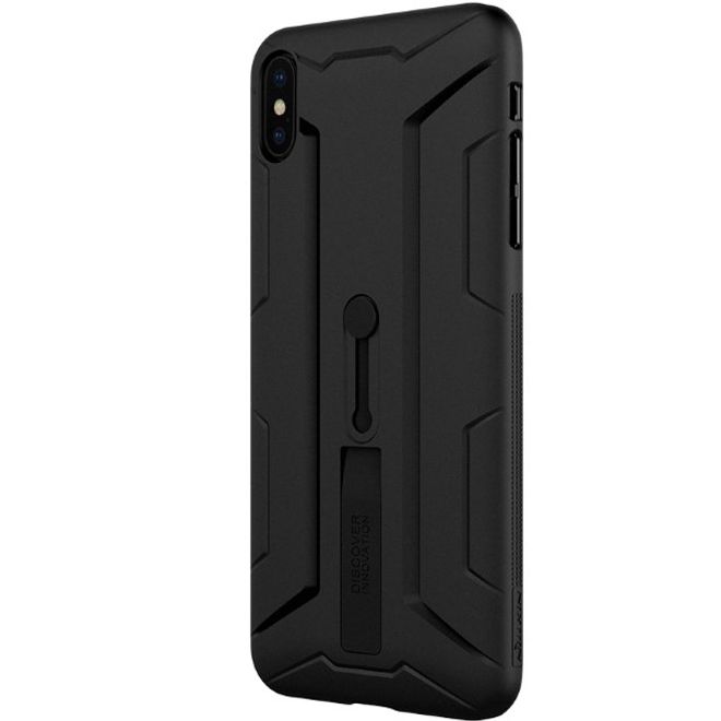 Nillkin - iPhone XS Max Handyhülle - Case aus Plastik - mit Fingerhalterung - Grip Series - schwarz