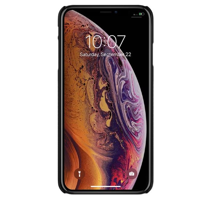 Nillkin - iPhone XS Max Handyhülle - Case aus Plastik - mit Fingerhalterung - Grip Series - schwarz