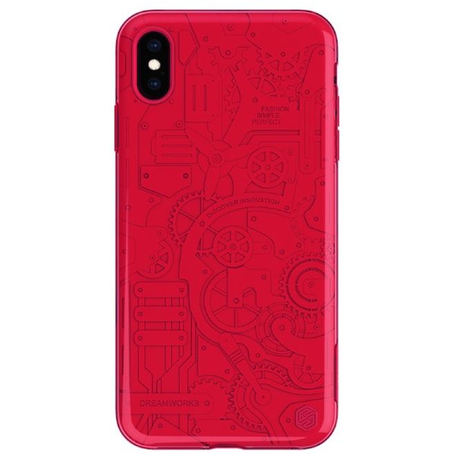 Nillkin - iPhone XS Max Handy Hülle - Case aus Plastik - Machinery Series - rot