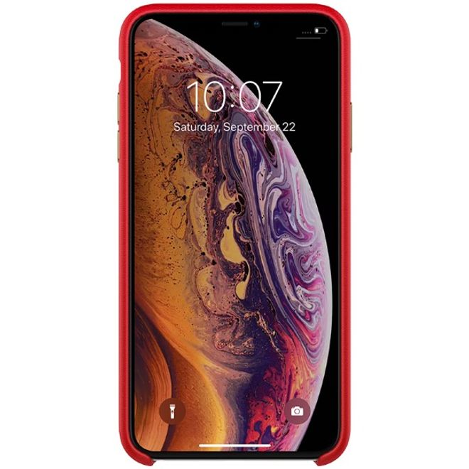 Nillkin - iPhone XS Max Handyhülle - Case aus Plastik/Plüsch - Eule - Plush Series - rot