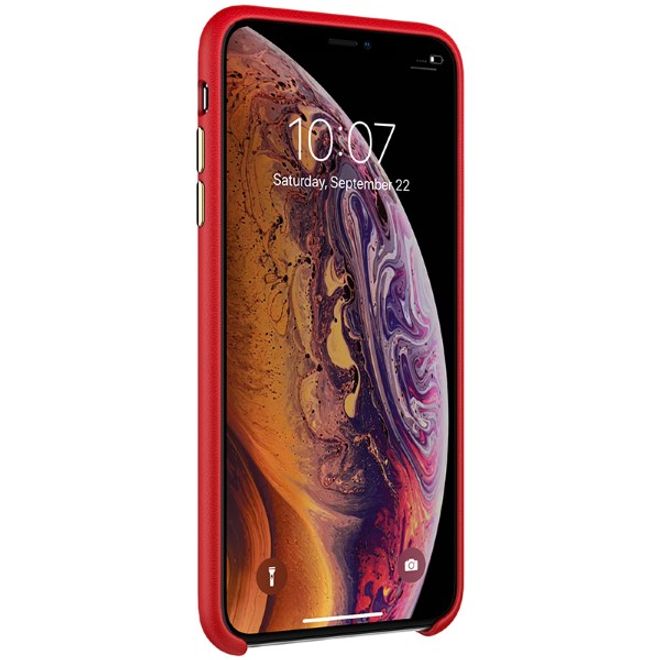 Nillkin - iPhone XS Max Handyhülle - Case aus Plastik/Plüsch - Eule - Plush Series - rot
