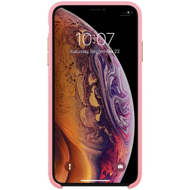 Nillkin - iPhone XS Max Handyhülle - Case aus Plastik/Plüsch - Mund - Plush Series - pink