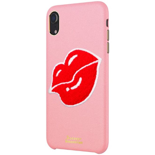 Nillkin - iPhone XR Handyhülle - Case aus Plastik/Plüsch - Mund - Plush Series - pink