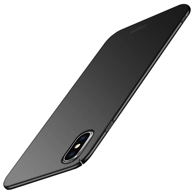 Mofi - iPhone XS Max Handyhülle - Schlanke Hülle aus Hartplastik - Shield Series - schwarz