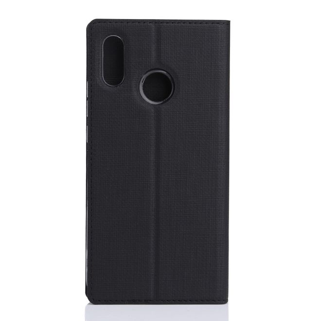 Vili Dmx - Huawei P Smart+ Hülle - Case aus Leder - mit Standfunktion - schwarz