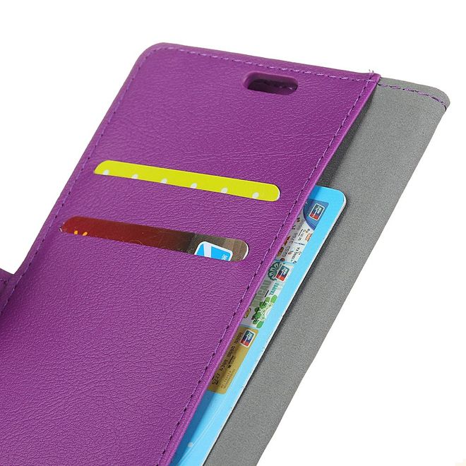 Huawei Honor Play Handy Hülle - Classic III Leder Bookcover Series - purpur