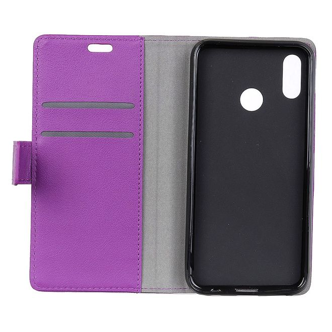 Huawei Honor Play Handy Hülle - Classic III Leder Bookcover Series - purpur