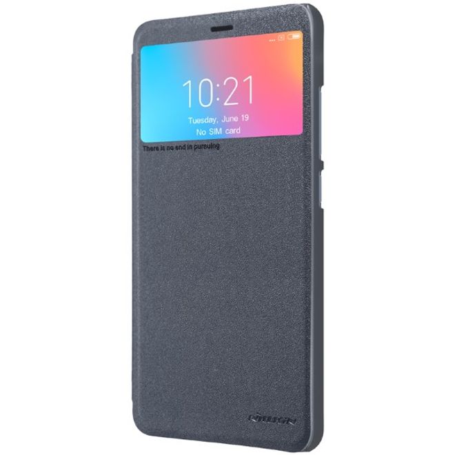 Nillkin - Xiaomi Redmi 6A Case - Leder Hülle - Sparkle Series - schwarz