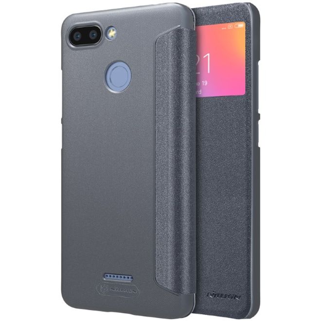 Nillkin - Xiaomi Redmi 6 Case - Leder Hülle - Sparkle Series - schwarz