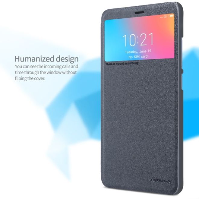 Nillkin - Xiaomi Redmi 6 Case - Leder Hülle - Sparkle Series - schwarz