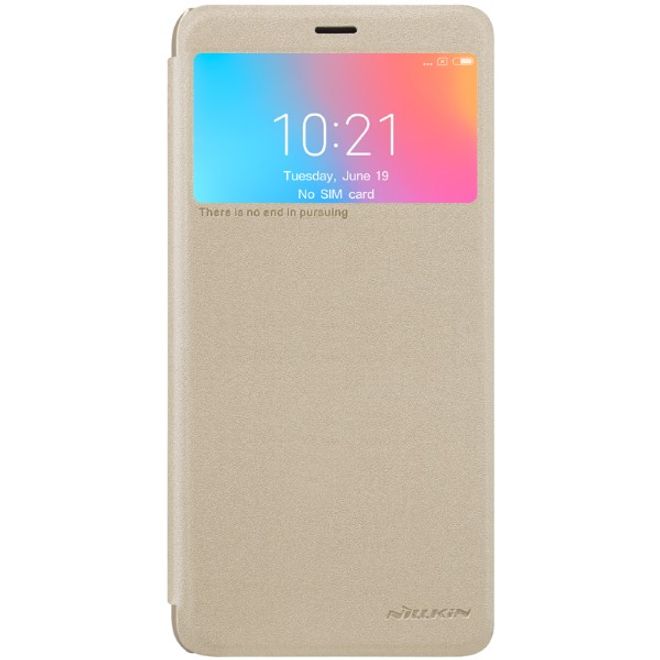 Nillkin - Xiaomi Redmi 6 Case - Leder Hülle - Sparkle Series - gold