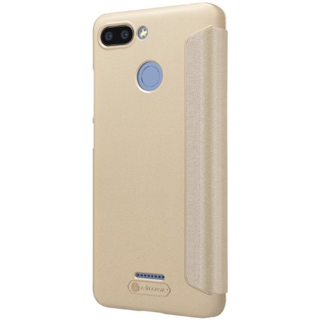 Nillkin - Xiaomi Redmi 6 Case - Leder Hülle - Sparkle Series - gold