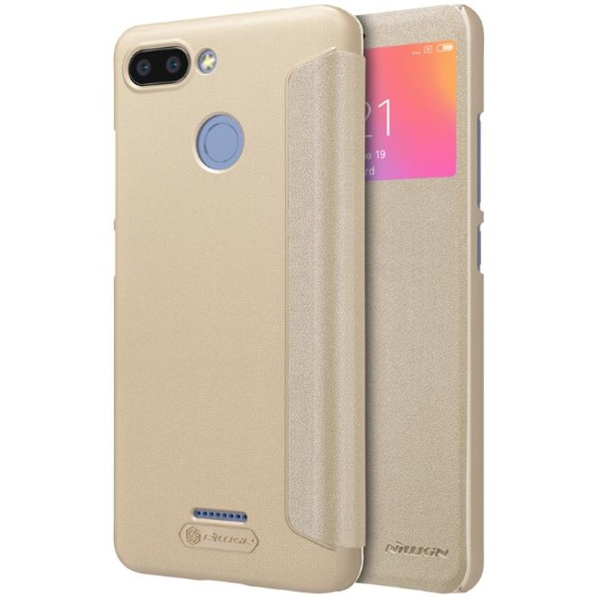 Nillkin - Xiaomi Redmi 6 Case - Leder Hülle - Sparkle Series - gold