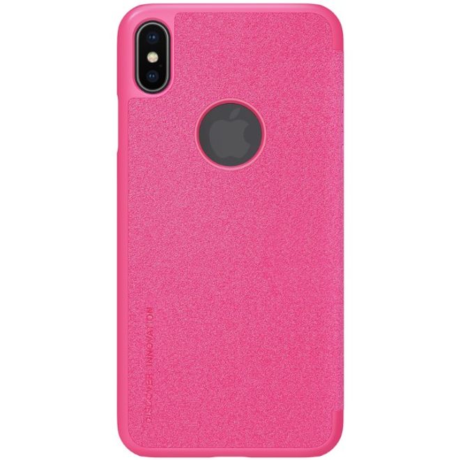 Nillkin - iPhone XS Max Case - Leder Hülle - Sparkle Series - rot